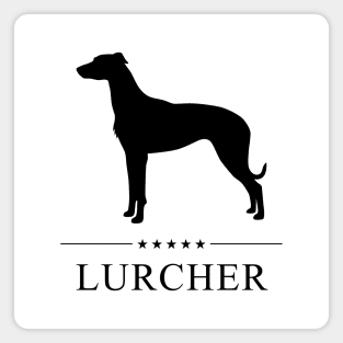 Lurcher Black Silhouette Magnet